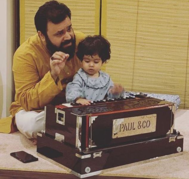 Dhruv Sangari with his daughter