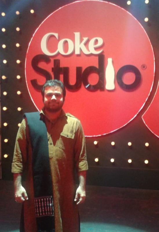 Dhruv on the stage of Coke Studio