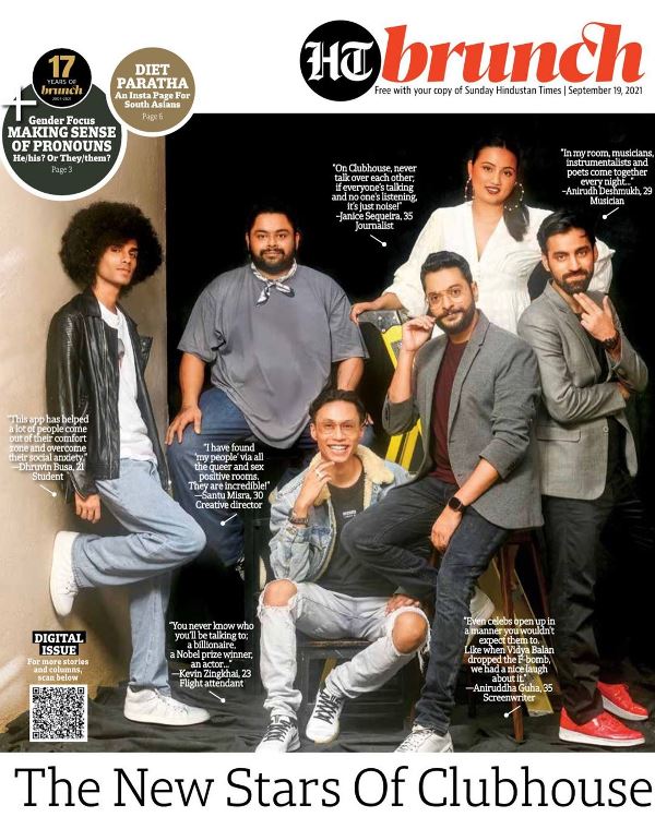 Dhruvin Busa on the HT Brunch Cover Story - The new stars of Clubhouse