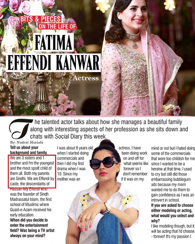 Fatima Effendi's interview