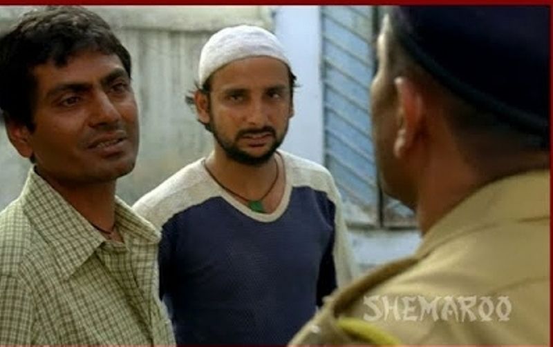 Inaamulhaq (right) in a still from the film 'Firaaq'