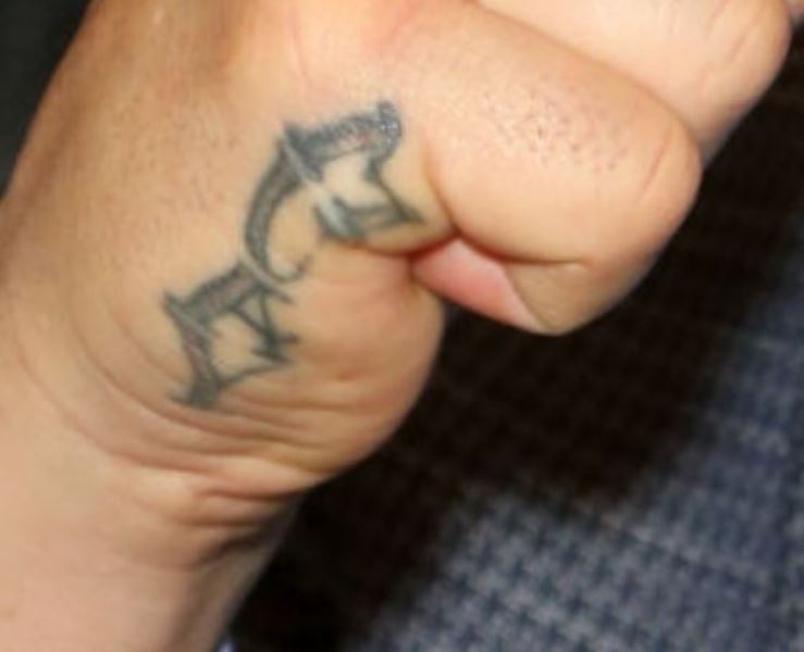 Jason David Frank's tattoo on right hand