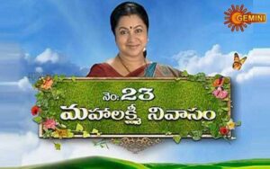 Poster of the Telugu TV show Mahalakshmi Nivasam (2013) on Gemini TV