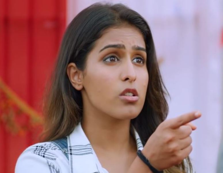 Samyuktha Hegde in the film Kirrak Party (2018) as 'Satya'