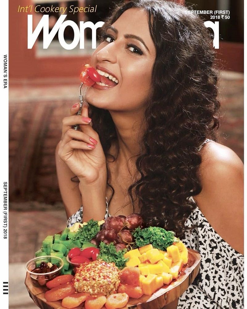 Saumya Bhandari featured on the cover of a magazine