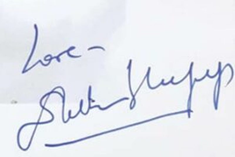 Shibani Kashyap's autograph