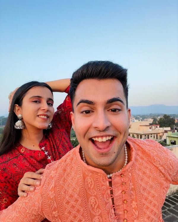 Anirudh Sharma with his sister