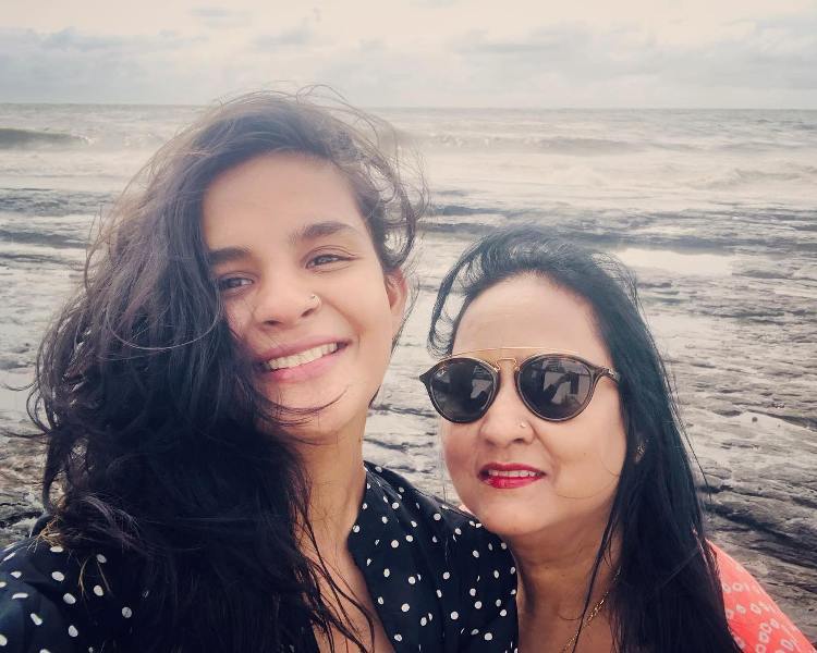 Anupriya Caroli with her mother, Rajni Caroli