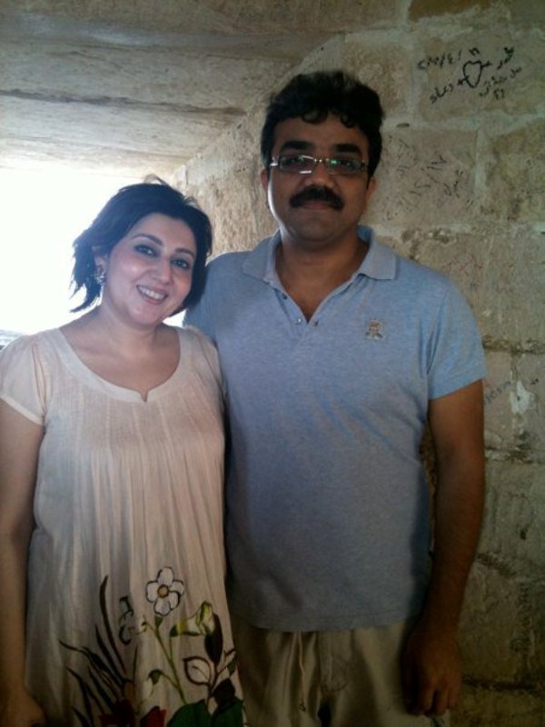 Archana Kochhar with her husband, Rajiv Kochhar