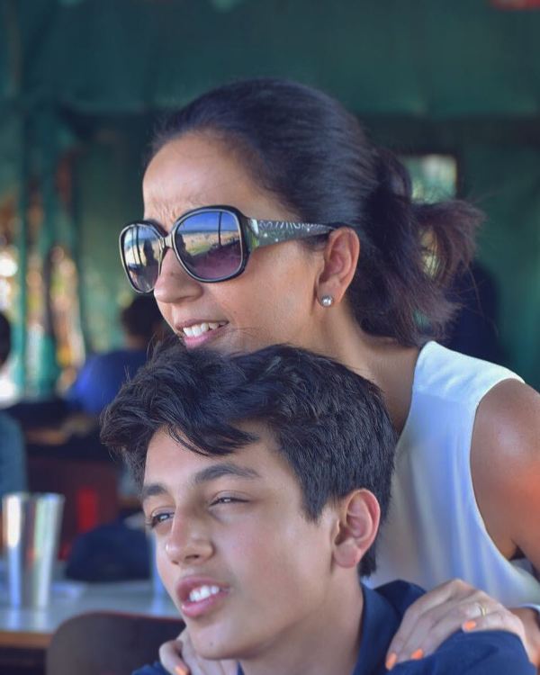 Arjun Deswal's childhood picture with his mother, Sapna Deswal