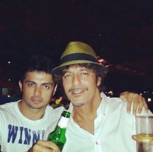 Bunty Sajdeh partying with Chunky Pandey