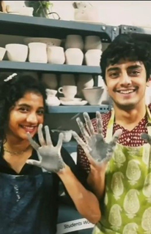 Chirag Katrecha (right) and his girlfriend, Sharada Narvekar