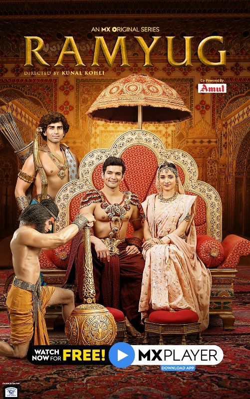 Diganth Manchale as Lord Ramachandra on the official poster of the web series 'Ramyug' (2021)