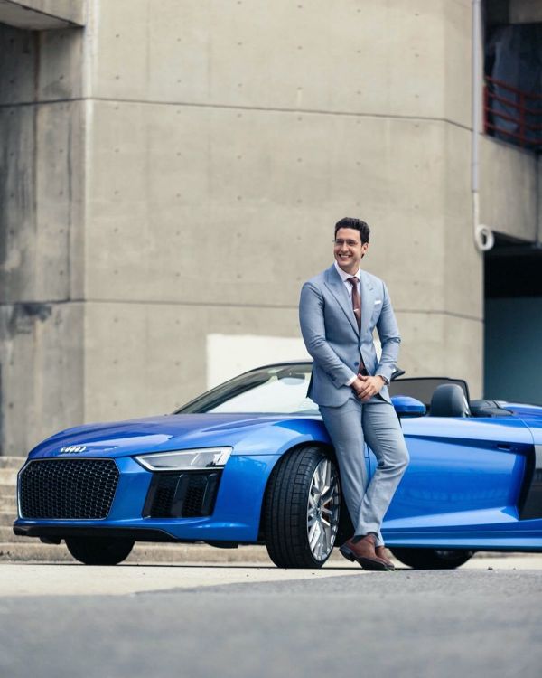 Dr Mike with his Audi R8 Spyder