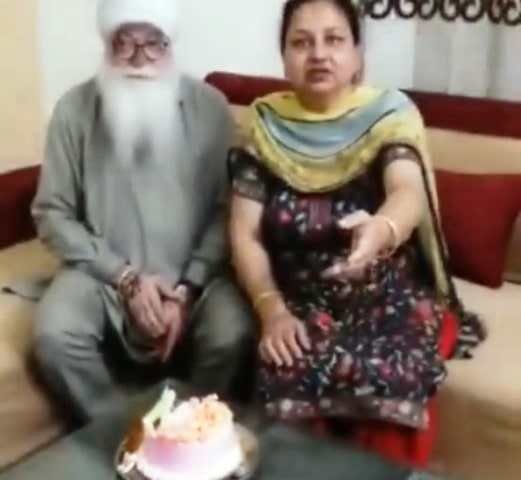 Paramjeet Singh's parents