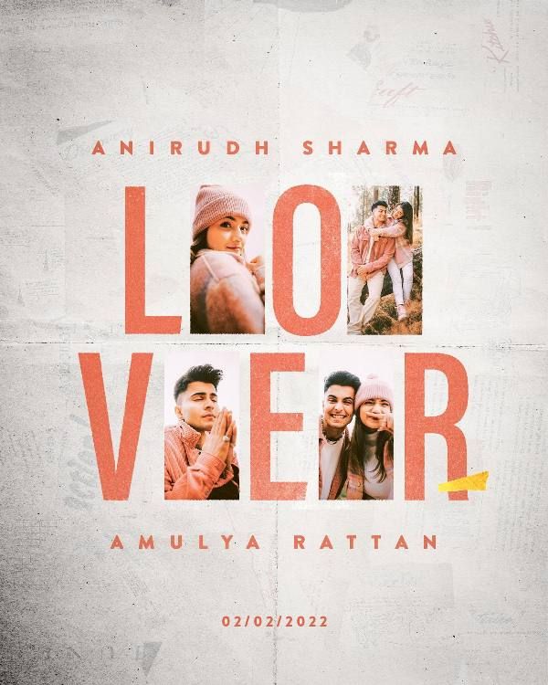 Poster of Anirudh Sharma's song 'Lover'