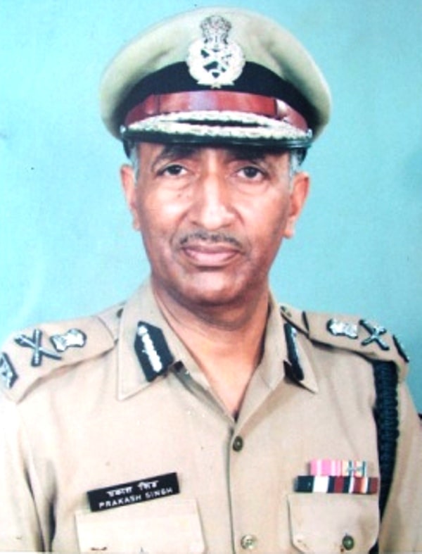 Prakash Singh's photo while he was serving as the DGP of UP Police