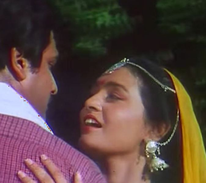 Sahila Chaddha in the film 'Dagabaaz Balma' (1987) as Chanda