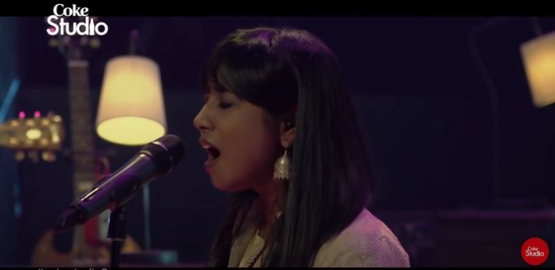 Shilpa Rao performing at the 'Coke Studio Pakistan' in 2016