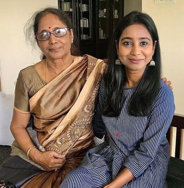 Shilpa Rao with her mother