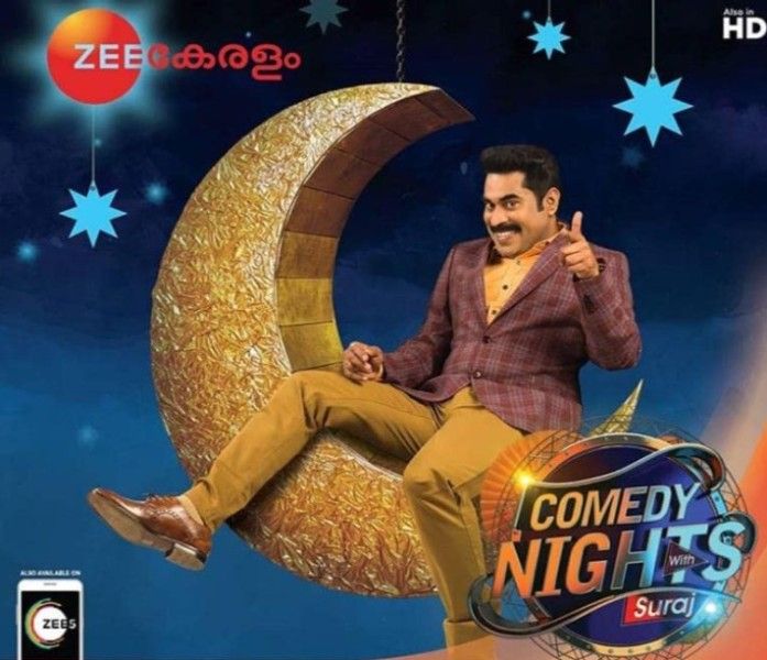Suraj Venjaramoodu in a promotional campaign for his show 'Comedy Nights with Suraj'