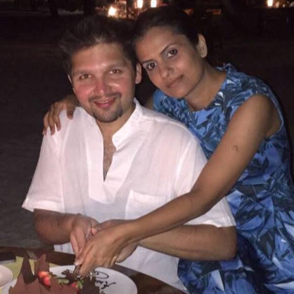 Venugopal Dhoot's daughter Surabhi Dhoot with her husband