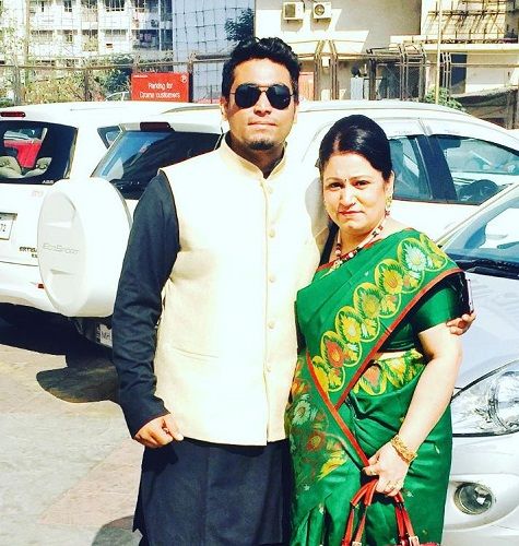Viraj Ghelani and his mother