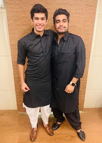 Viraj Ghelani with his brother