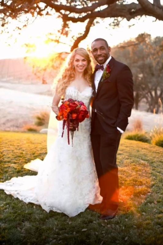 Wedding picture of Stephen Boss and Allison Holker