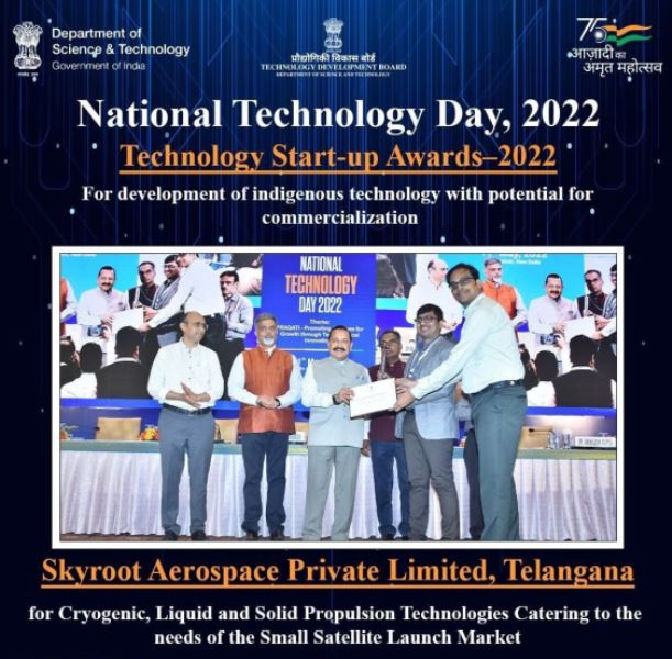 Won National Award for Technology Startups in 2022
