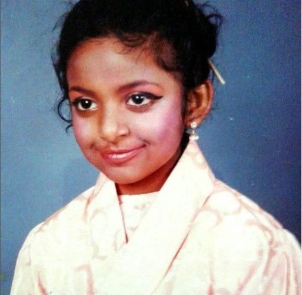 A childhood image of Dhanya Ananya