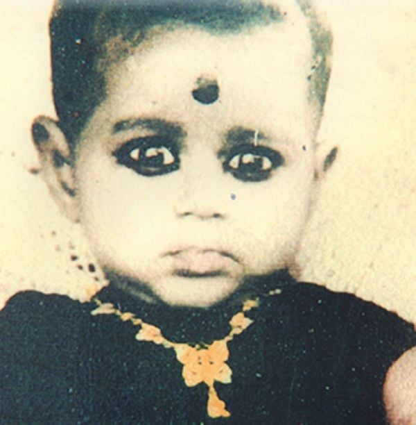 A childhood picture of Amma Sri Karunamayi