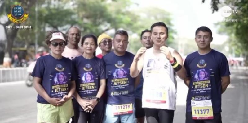 A group of marathoners from Darjeeling, Sikkim, and Kalimpong