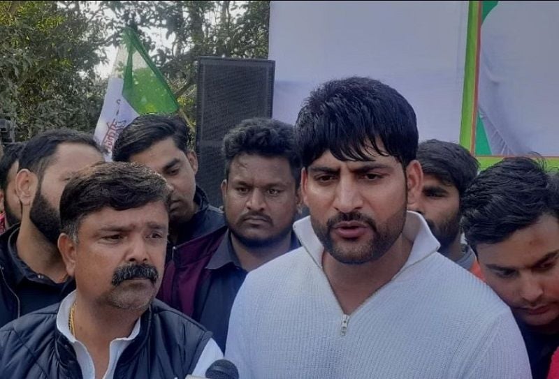 Ajay Hooda during farmers' protest
