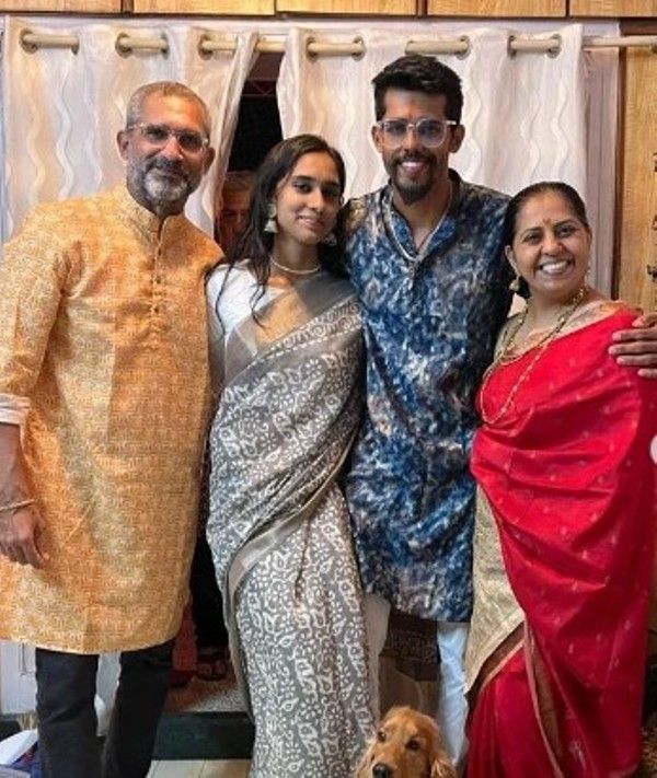 Ajit Shidhaye with his family