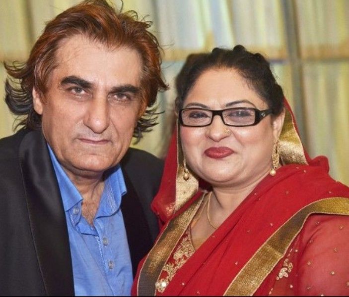 Ali Khan with his wife