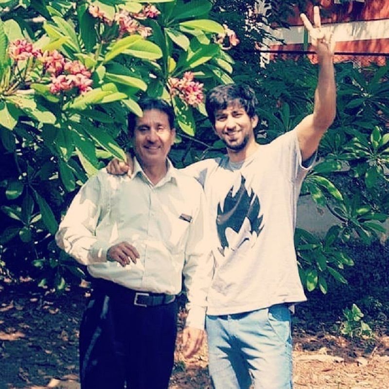 Ambrish Verma with his father