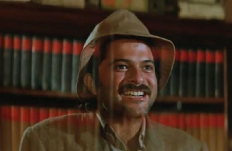 Anil Kapoor as Arun Verma in a still from the Bollywood film Mr. India (1987)