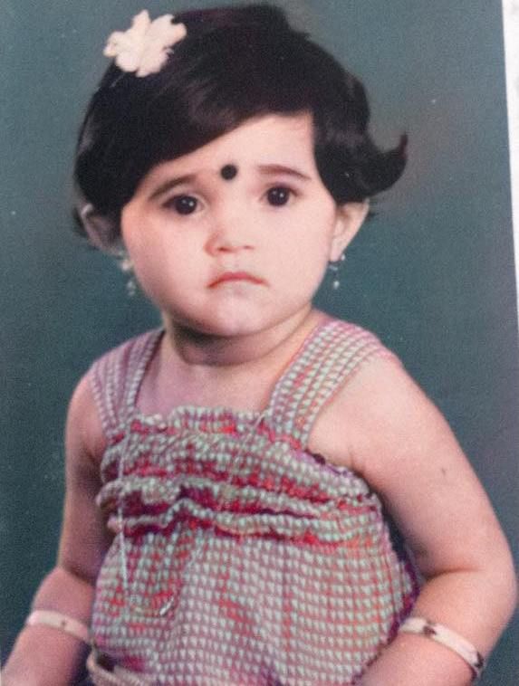 Anuradha Bhat's childhood photo