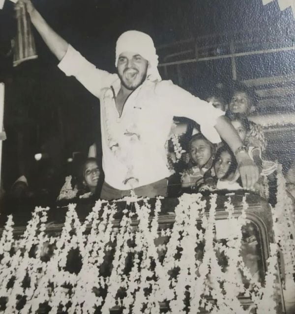 Brij Bhushan Sharan Singh during his early politics days