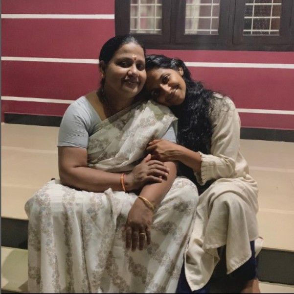 Dhanya Ananya with her mother
