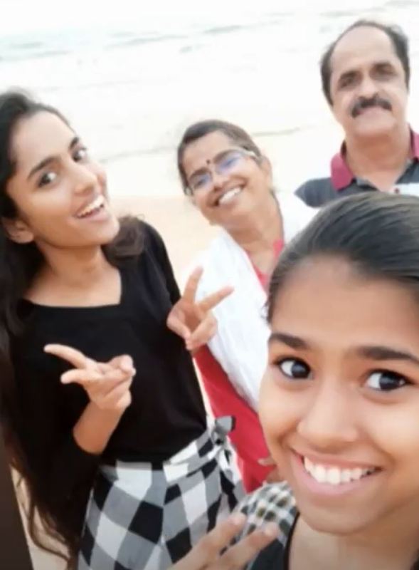Divya Sripada with her family
