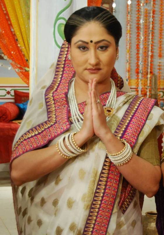 Jayati Bhatia as Mataji in a still from the TV show 'Sasural Simar Ka'
