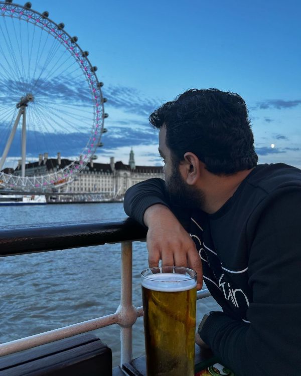 Kumar Varun's photo during his visit to the U. K.
