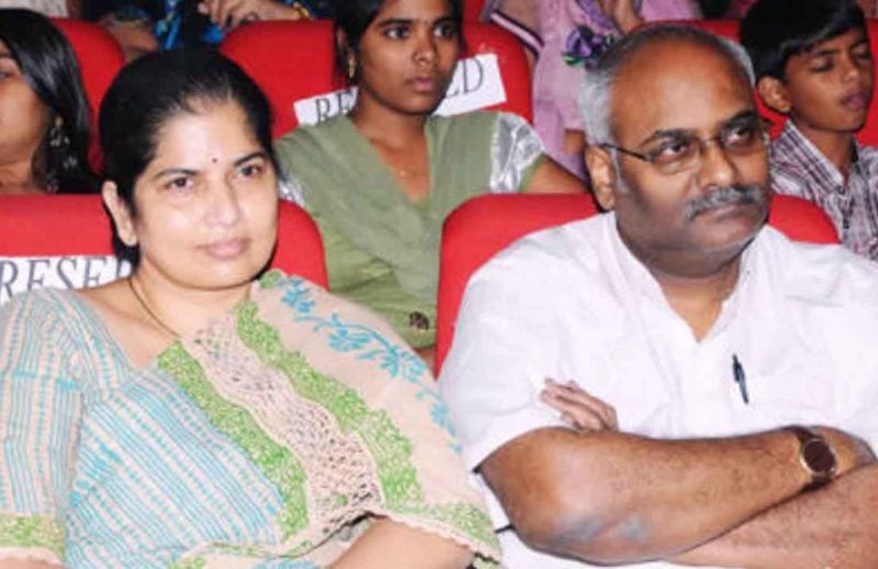 M. M. Keeravani with his wife