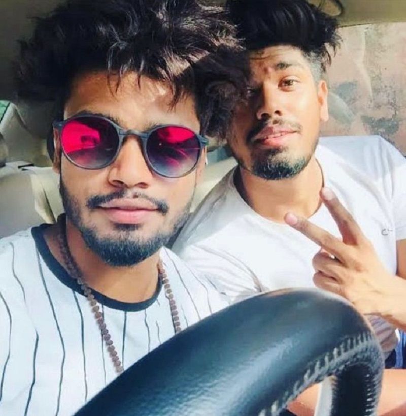 Sumit Goswami with his brother