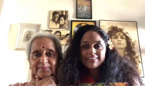 Suneeta Rao with her mother