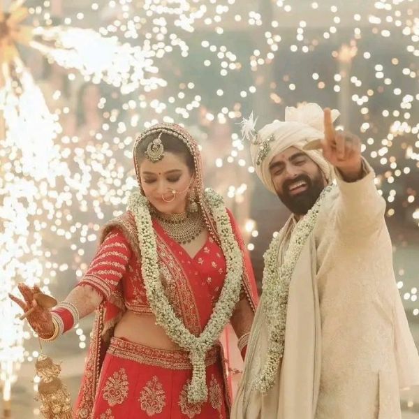 Tushar Kalia and Triveni Barman's wedding photo