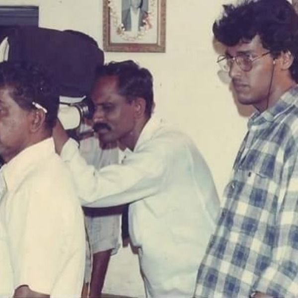Upendra Rao during his directorial debut with the film 'Tharle Nan Maga' (1992)