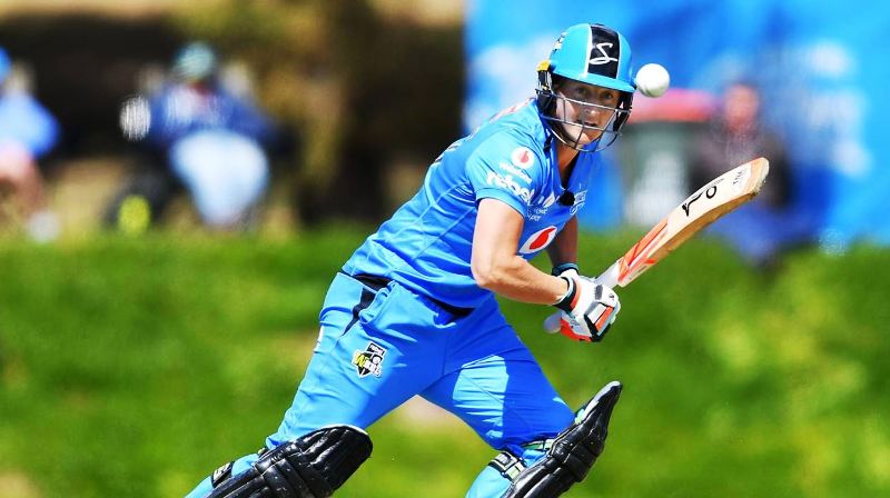 Sophie Devine playing for Adelaide Strikers